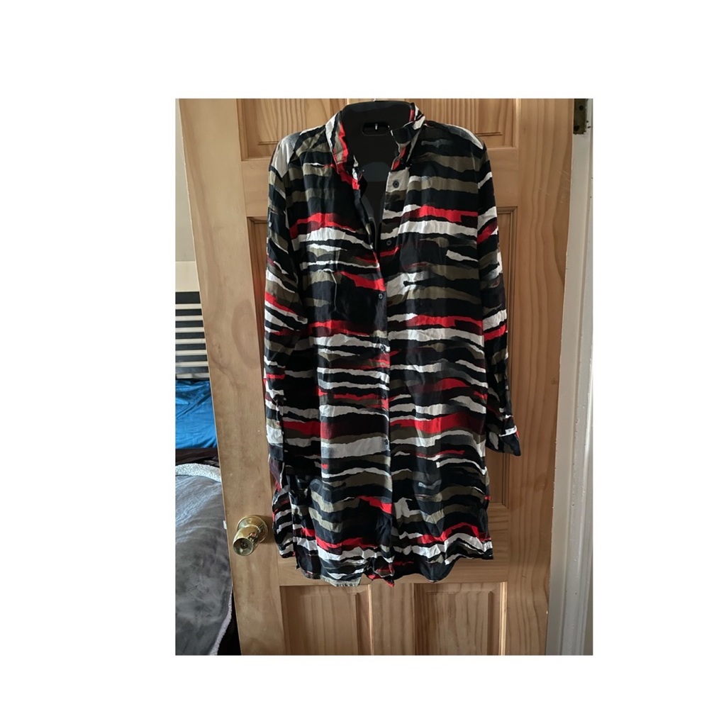 H&M Leopard Print Tunic Shirt